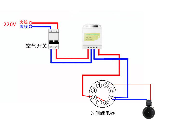 時控開關怎么控制電鈴